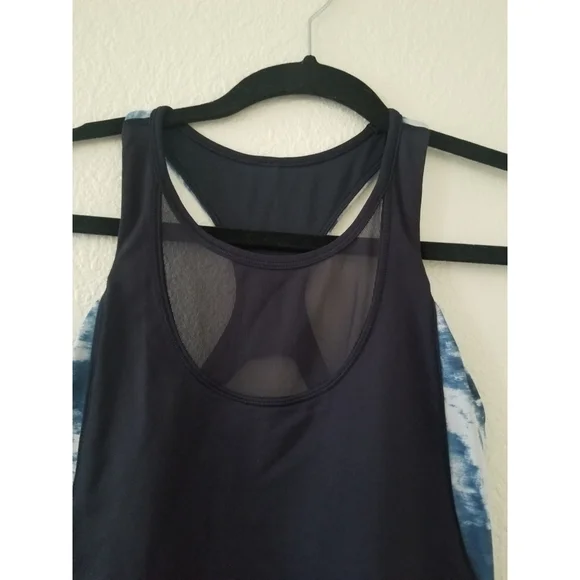 Lululemon Athletic Mesh With Me Tank Top Navy Blue Lake - Picture 9 of 16